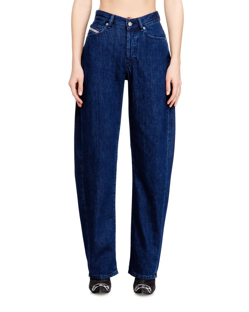 Diesel Relaxed Jeans High Waist 1974 D-Ellz - Jeans - Damen - Blau Blau
