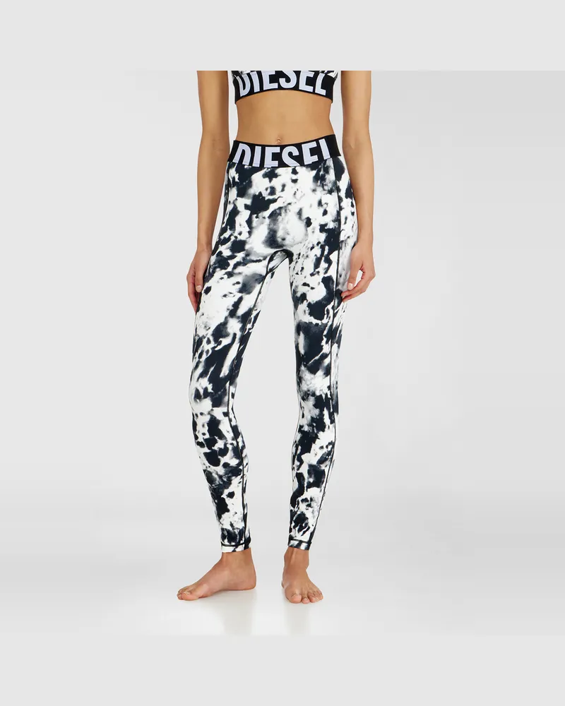 Diesel Leggings aus bedruckter Mikrofaser - Hosen - Damen - Bunt Bunt