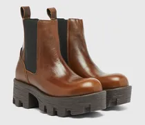 D-Hammer-Chelsea Boots aus Leder - Stiefel - Damen - Braun