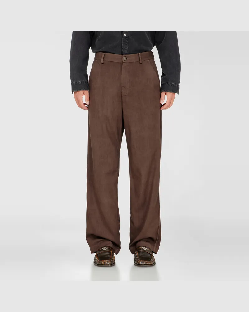 Diesel Chinohose aus leichter stretch-wolle - Hosen - Herren - Braun Braun