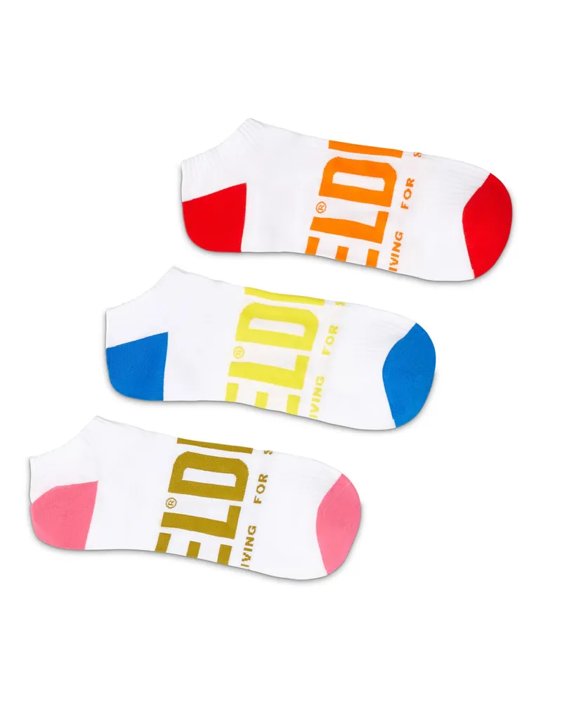 Diesel Low-Cut-Socken mit Logo im Dreierpack - Socken - Herren - Weiss Weiss