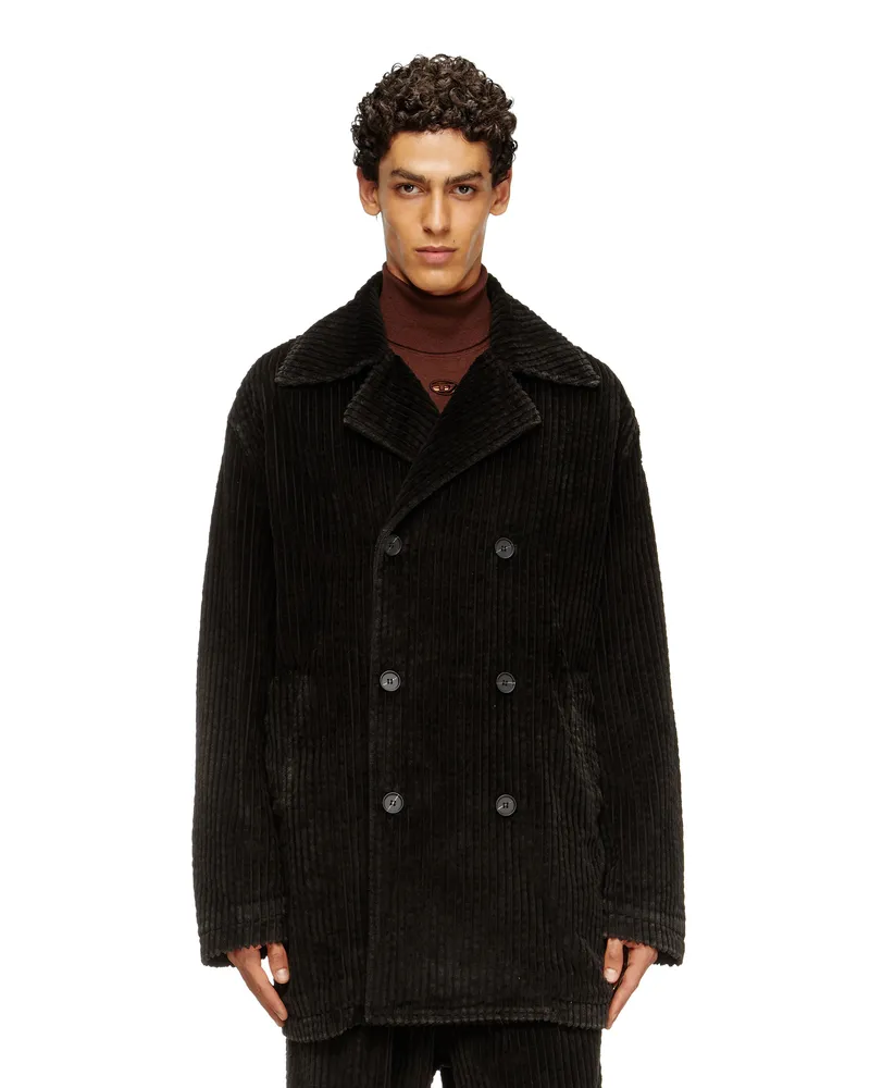Diesel Trenchcoat aus behandeltem Canvas - Winterjacken - Herren - Braun Braun