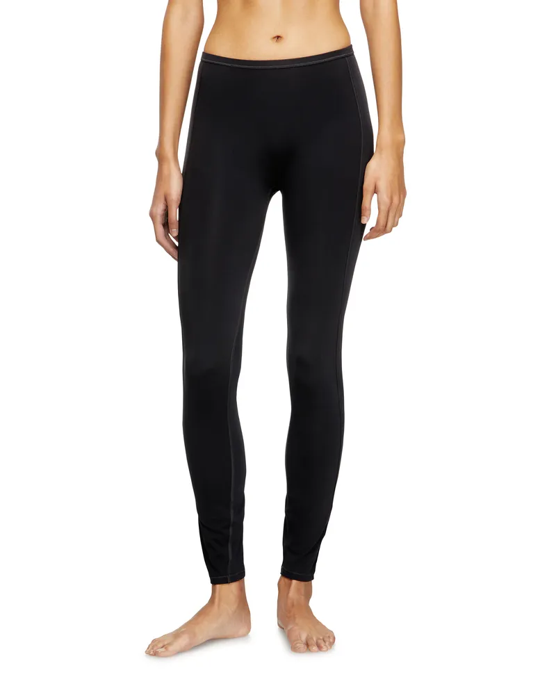 Diesel Nylon-Leggings mit ovalem Cut-out am Rücken - Hosen - Damen - Schwarz Schwarz