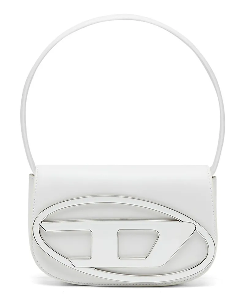 Diesel 1DR-Ikonische Schultertasche aus Nappa-Leder - Schultertaschen - Damen - Weiss Weiss