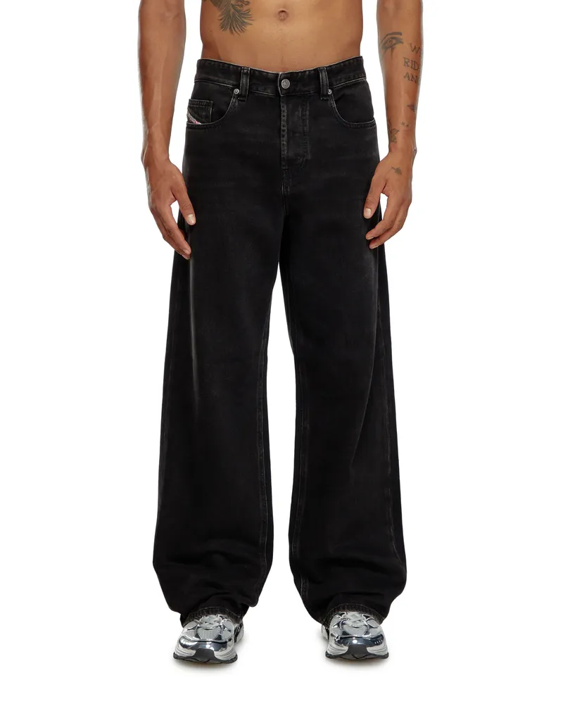 Diesel Relaxed Jeans - 2001 D-Macro - Jeans - Herren - Schwarz Schwarz