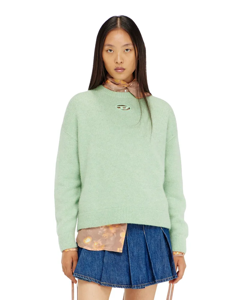 Diesel Pullover aus Woll- und Alpakamischung - Strickwaren - Damen - Grün Grün