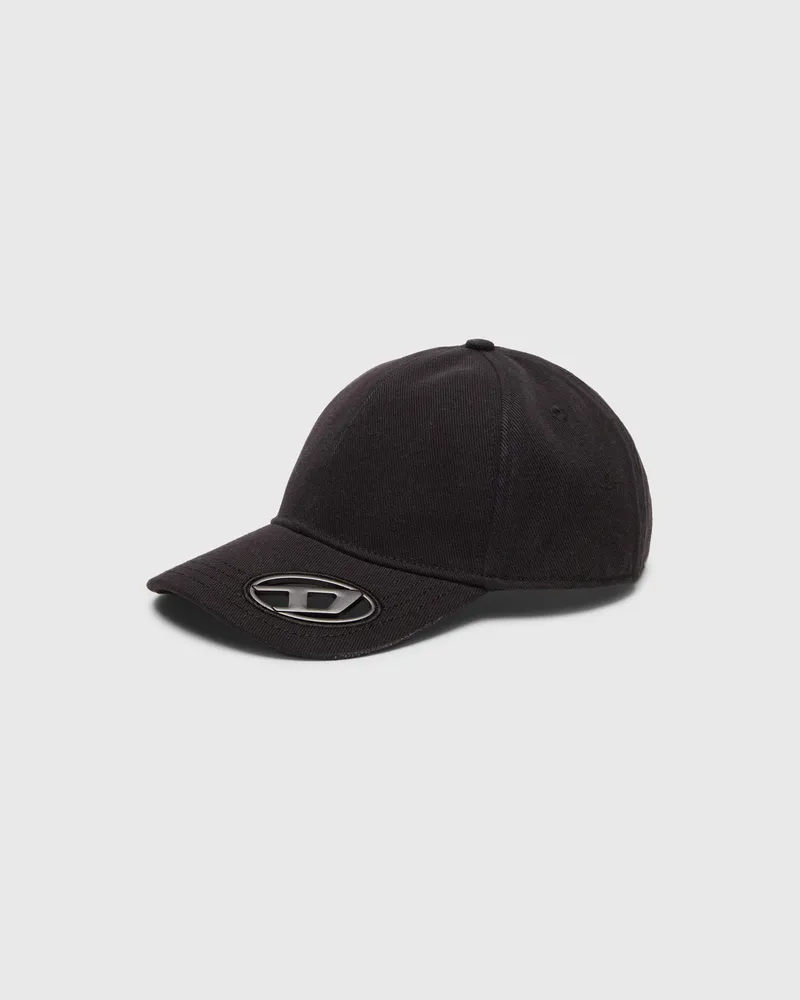 Diesel Basecap mit Oval D-Plakette - Hüte - Herren - Schwarz Schwarz