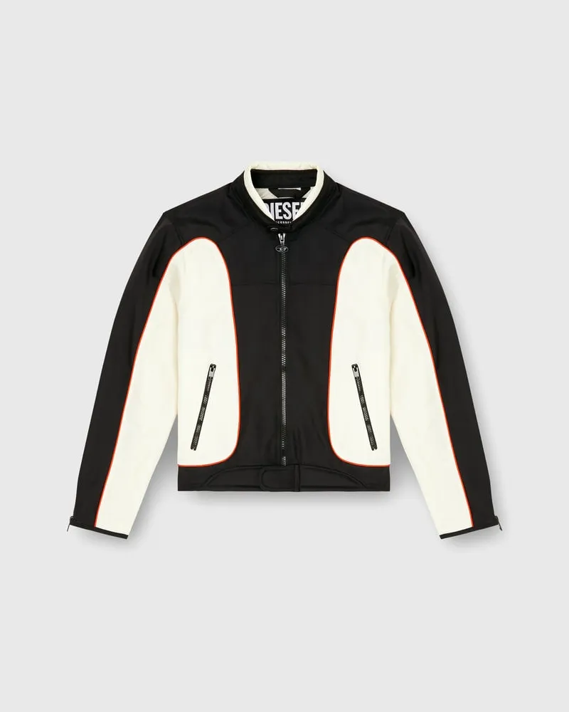 Diesel Colour-Block-Biker-Jacke mit Paspelierung - Jacken - Herren - Bunt Bunt