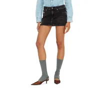 Minirock aus Denim in cleaner Waschung - Röcke - Damen - Schwarz