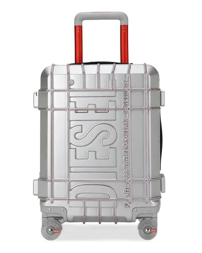 Diesel Robuster Koffer Größe S - Handgepäck Koffer - Unisex - Silber Silber