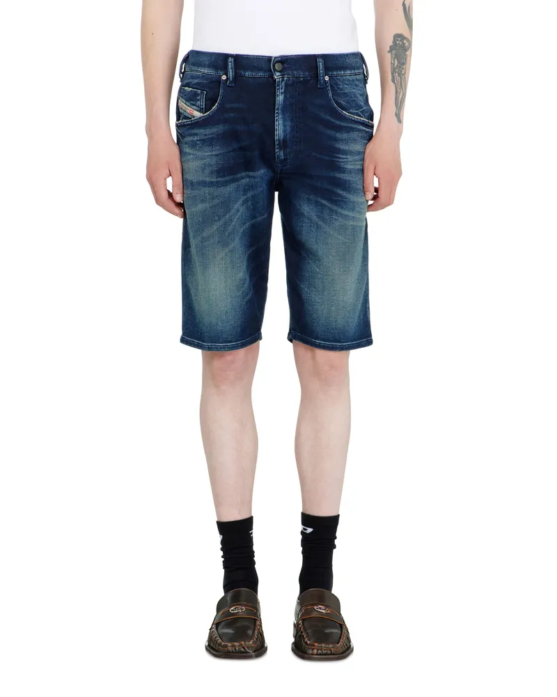 Diesel Chino shorts aus shaded JoggJeans - Denim Kurze Hose - Herren - Blau Blau