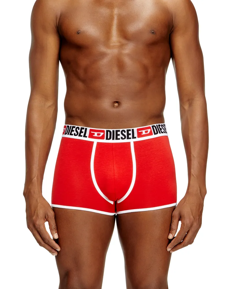 Diesel Stretch-Baumwollboxershorts mit Einfassung im Dreierpack - Boxershorts - Herren - Rot Rot