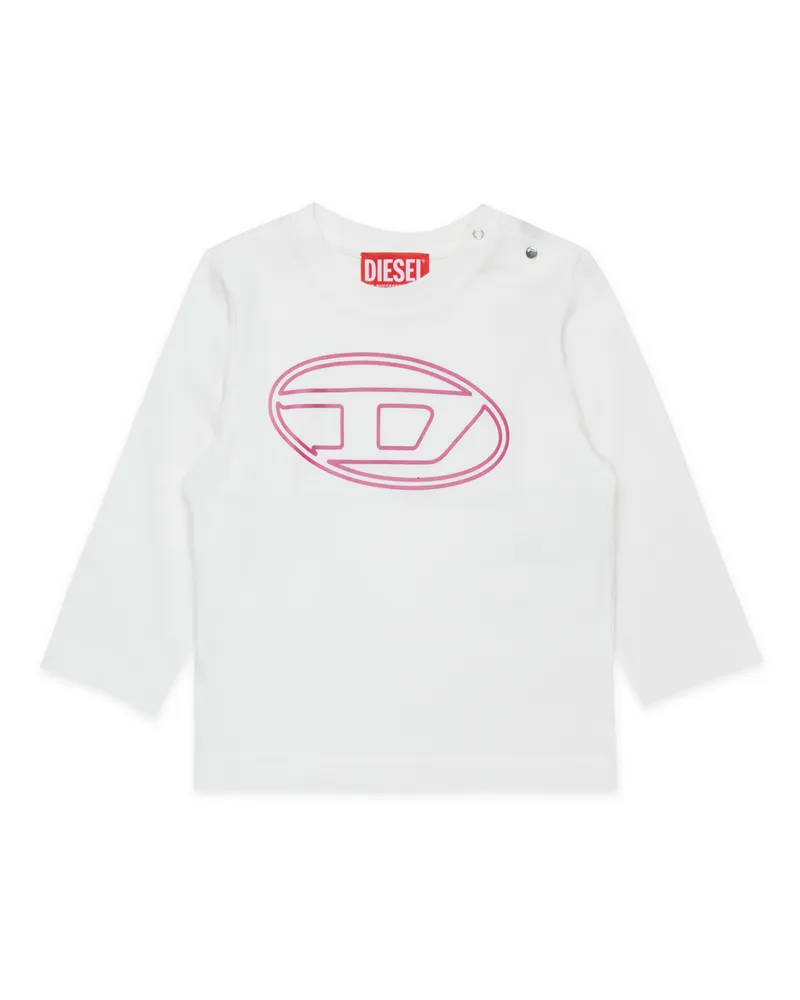 Diesel Baumwoll-T-Shirt mit Logo-Print - T-Shirts und Tops - Unisex - Bunt Bunt