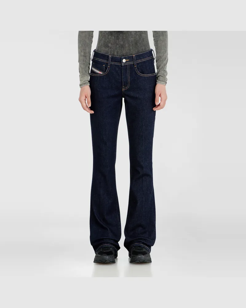 Diesel Bootcut Jeans Low Waist 1969 D-Ebbey,, Reißverschluss Blau