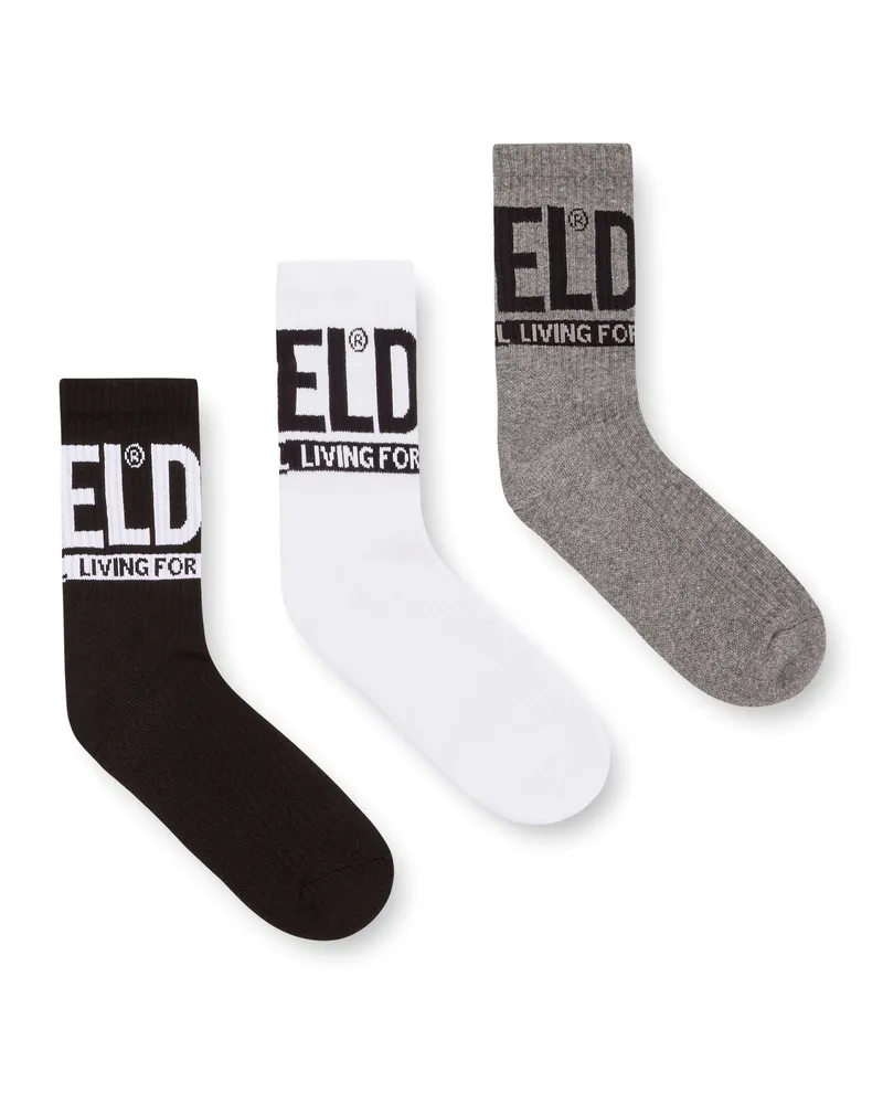Diesel Socken mit Diesel-Logo im Dreierpack - Socken - Herren - Bunt Bunt