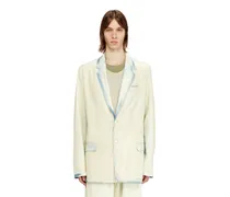 Blazer aus fließendem X-Ray-Bleach-Denim - Denim jacken - Herren - Blau
