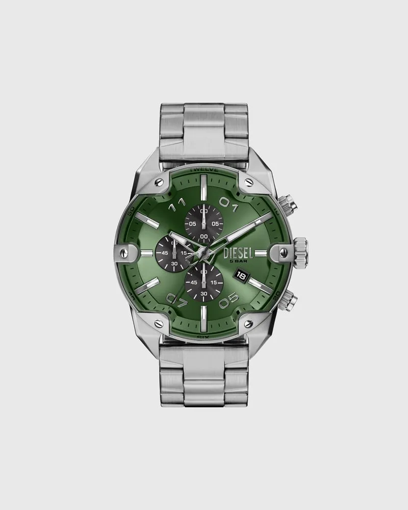 Diesel Spiked Edelstahl-Uhr - Uhren - Herren - Silber Silber