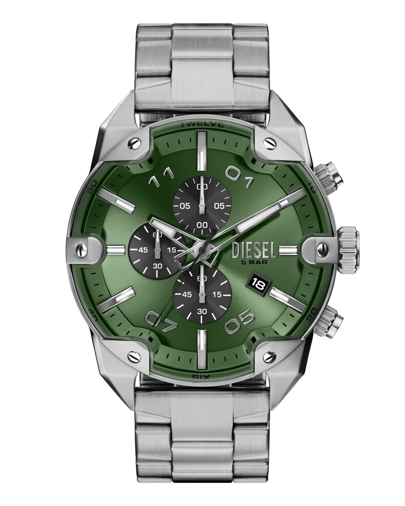 Diesel Spiked Edelstahl-Uhr - Uhren - Herren - Silber Silber