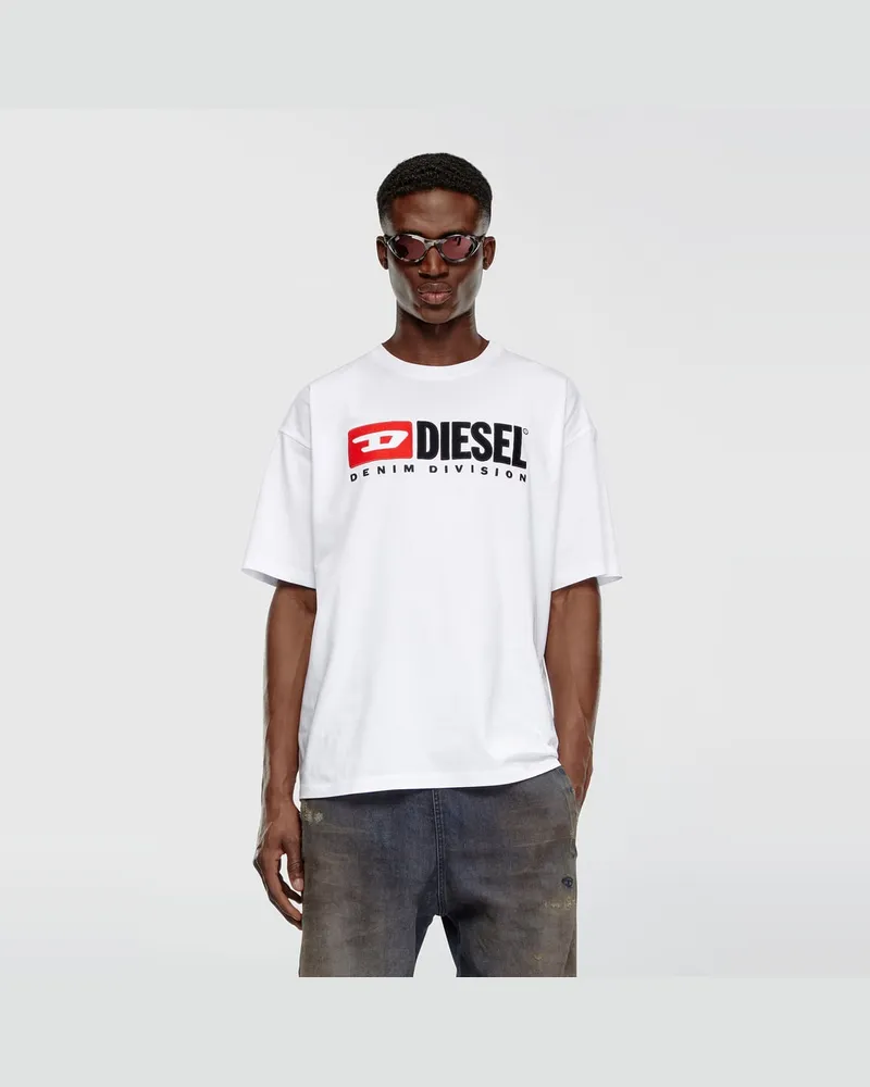 Diesel T-Shirt mit Diesel-Logo-Patch - T-Shirts - Herren - Weiss Weiss