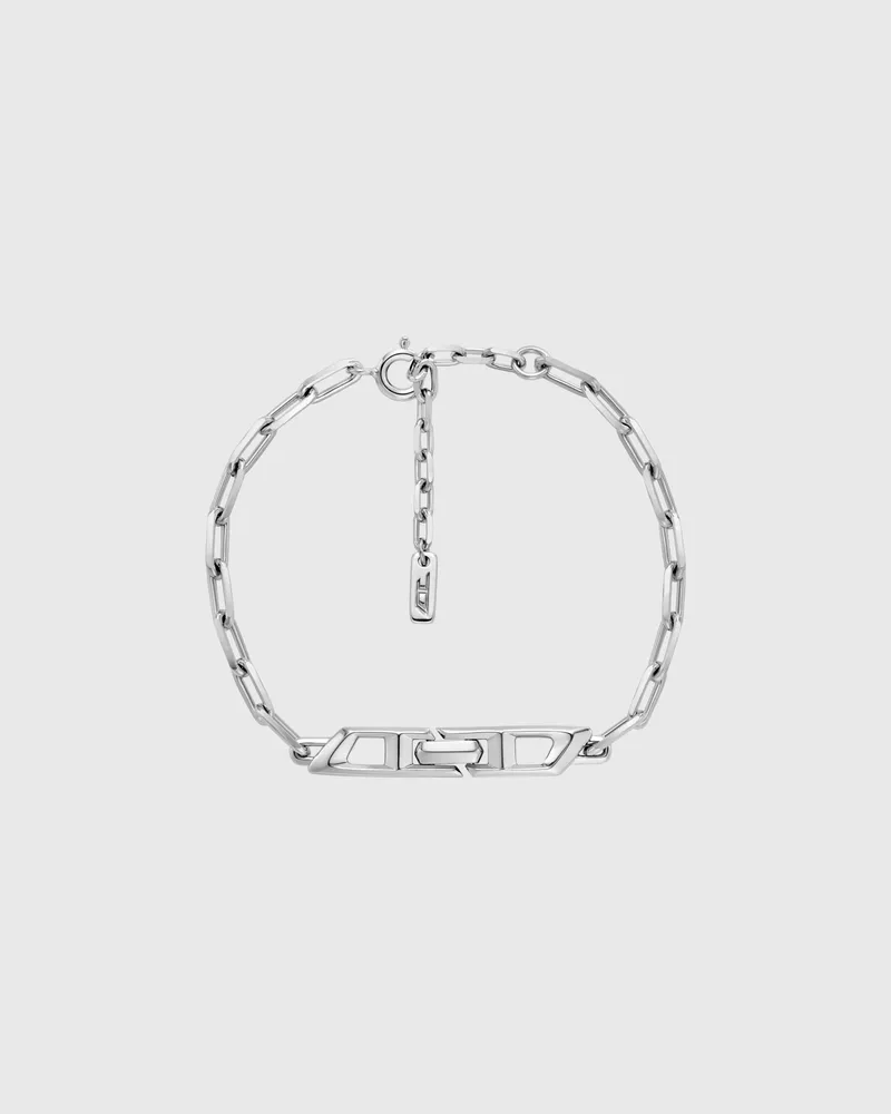 Diesel Armband aus sterlingsilber mit kette - Armbänder - Unisex - Silber Silber