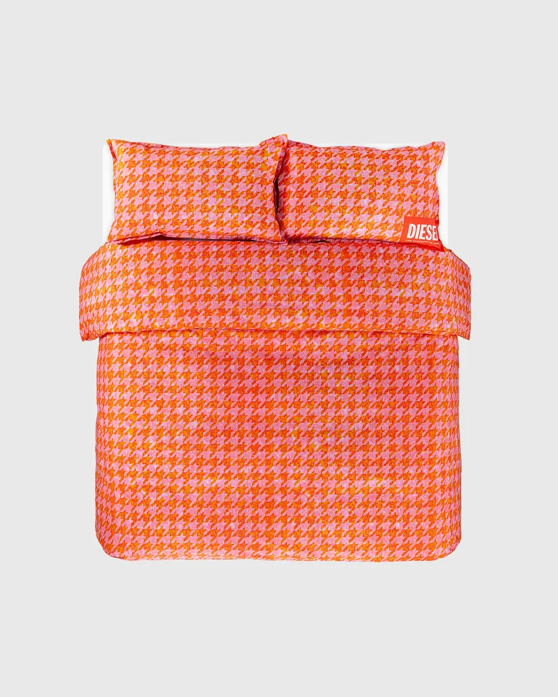 Diesel Perkal-Bettwäsche-Set für Queen-Size-Bett - Bettbezug - Unisex - Orange 