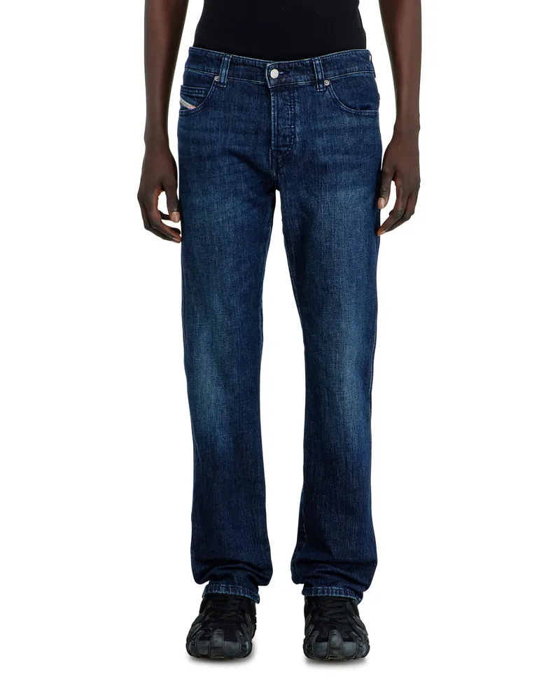 Diesel Slim Jeans Regular Waist 1993 D-Vyl, Dunkelblau, Knopfverschluss Blau