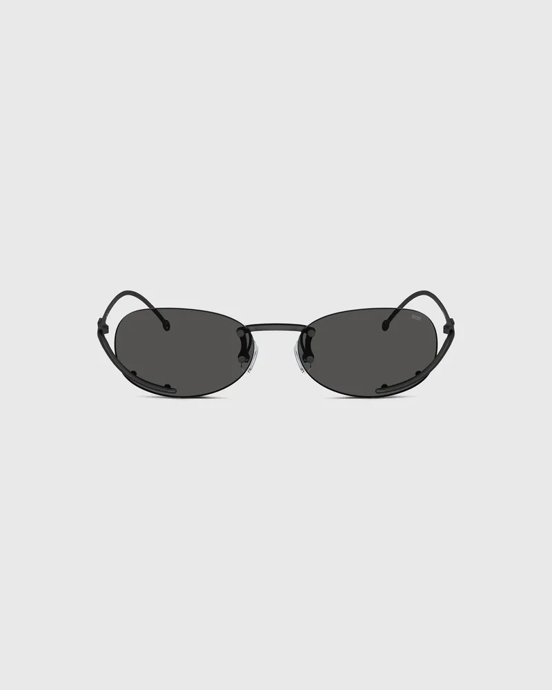 Diesel Ovaler Modell Brille - Sonnenbrille - Unisex - Schwarz Schwarz