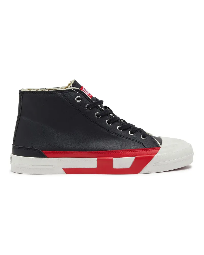 Diesel S-D-Verse- Vulkanisierte Schuhe mit D-Logo - Sneakers - Herren - Schwarz Schwarz
