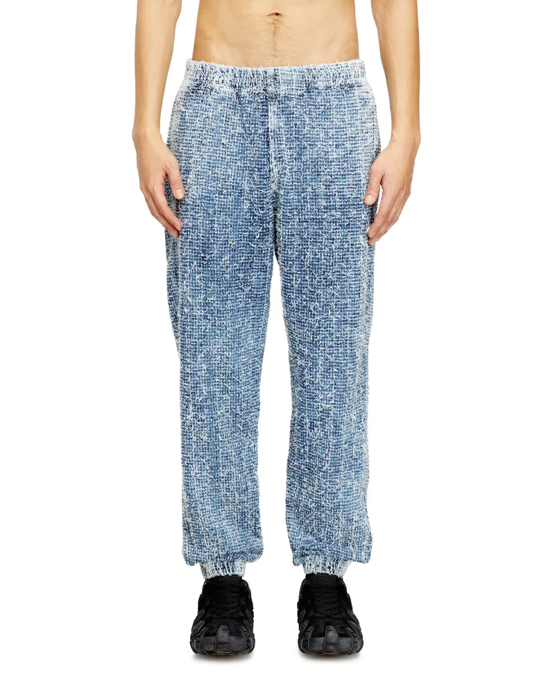 Diesel Slim Jeans Regular Waist D-Labb, Mittelblau, Elastischer Bund Blau