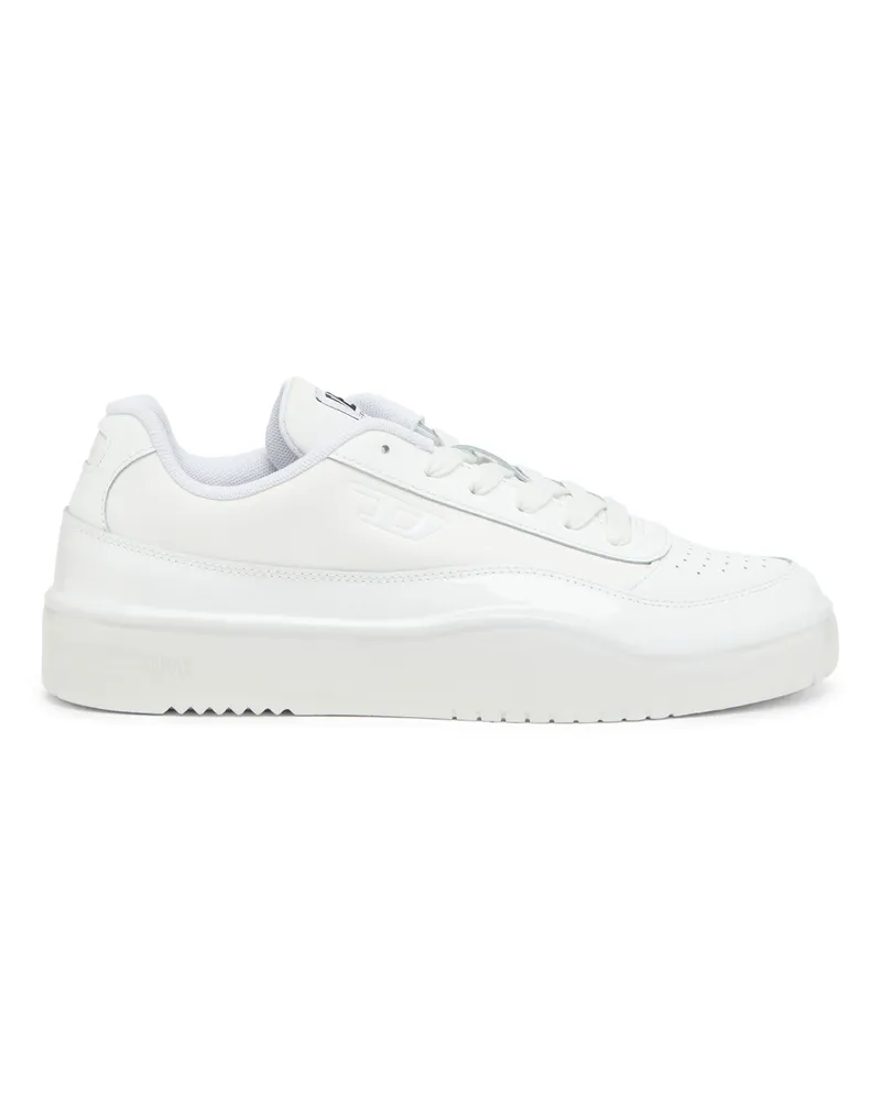 Diesel S-Tracker-D-Sneakers aus silikonbeschichtetem Leder - Sneakers - Herren - Weiss Weiss