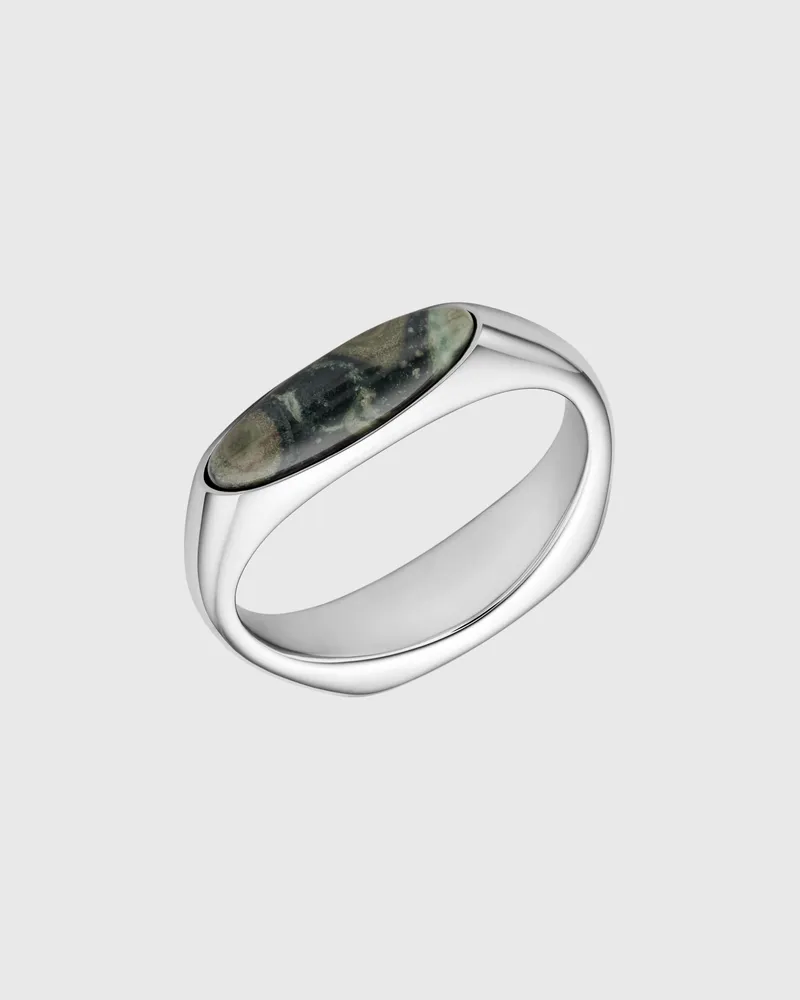 Diesel Siegelring aus Edelstahl - Ringe - Unisex - Silber Silber
