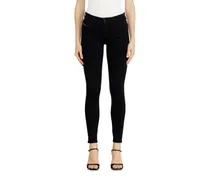 Skinny Jeans Regular Waist 2017 Slandy, Schwarz/Dunkelgrau, Reißverschluss