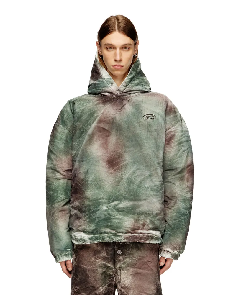Diesel Gesteppte Kapuzenjacke aus Tarn-Nylon - Winterjacken - Unisex - Bunt Bunt