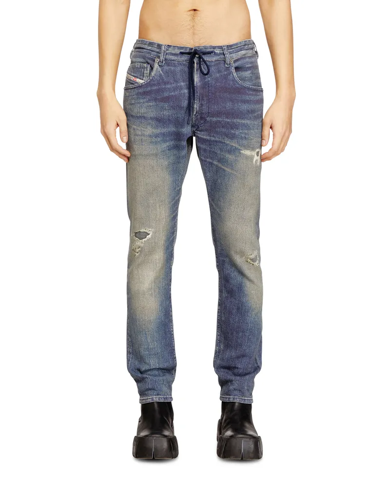 Diesel Regular Regular Waist 2032 D-Krooley Joggjeans - Jeans - Herren - Blau Blau