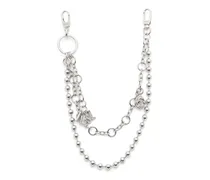Metallanhänger mit Ketten und Anhängern - Charms und Schlüsselanhänger - Damen - Silber