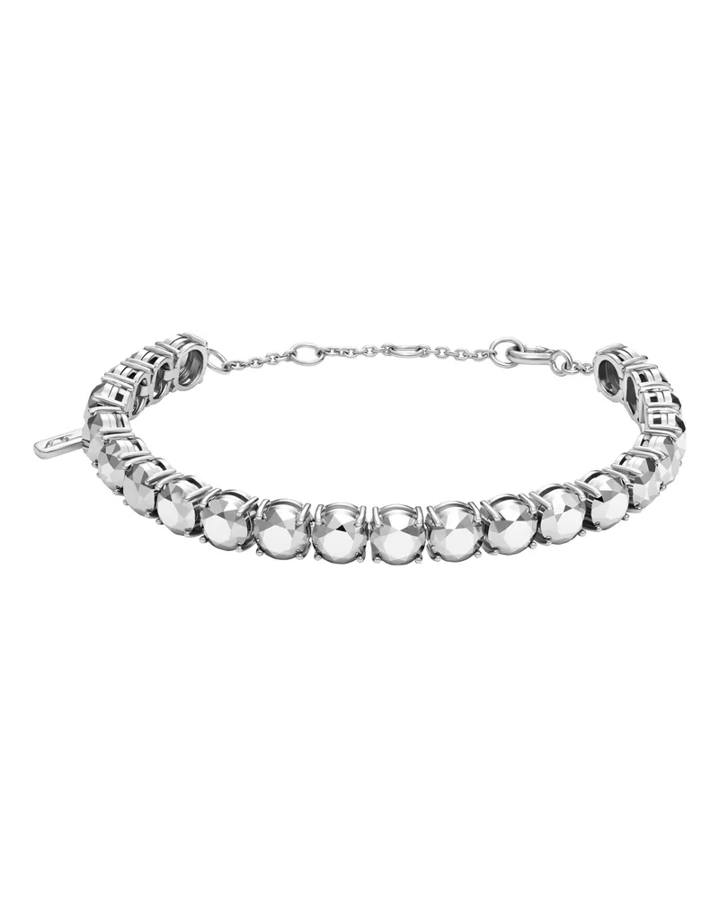 Diesel Armreif aus Sterlingsilber mit Diamantschliff - Armbänder - Unisex - Silber Silber
