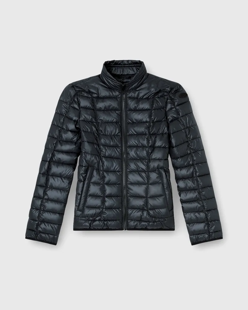 Diesel Steppjacke mit Biker-Details - Winterjacken - Damen - Schwarz Schwarz