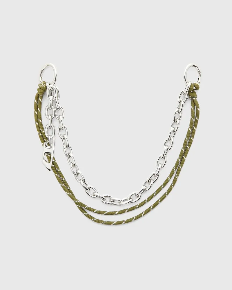 Diesel Charme an Kette und Seil - Charms und Schlüsselanhänger - Unisex - Silber Silber