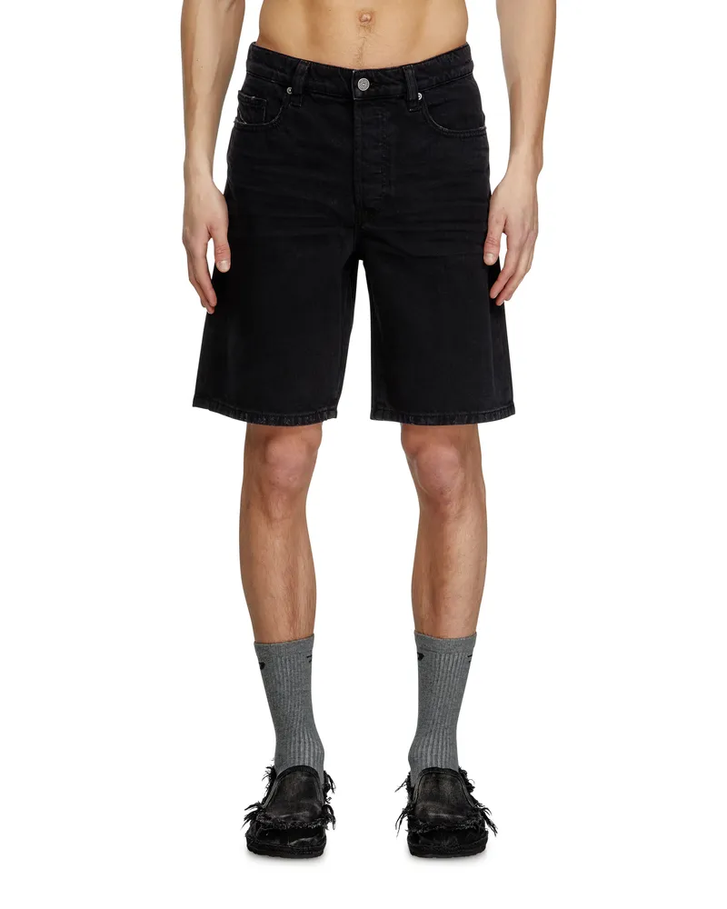 Diesel Shorts aus Denim - Denim Kurze Hose - Herren - Schwarz Schwarz