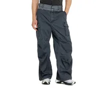 Cargo-Hose aus Baumwolle und Nylon - Hosen - Herren - Blau