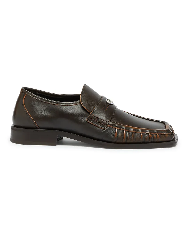 Diesel D-Amber - Penny-Loafer aus Leder - Mokassins und Mules - Herren - Braun Braun