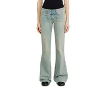 Bootcut Jeans Low Waist D-Hush, Mittelblau, Reißverschluss