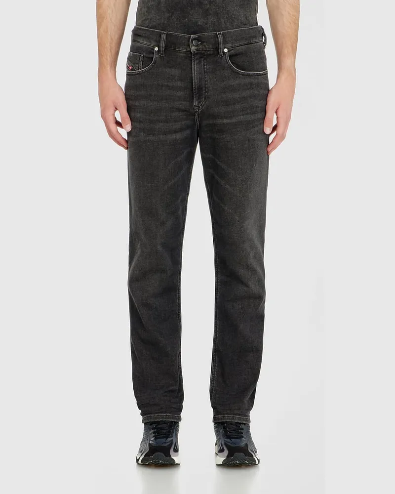 Diesel Regular Regular Waist 2090 D-Veekley Joggjeans, Schwarz/Dunkelgrau, Reißverschluss Schwarz