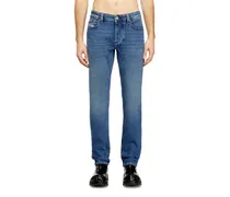 Regular Jeans Low Waist 1986 Larkee-Beex, Mittelblau, Knopfverschluss