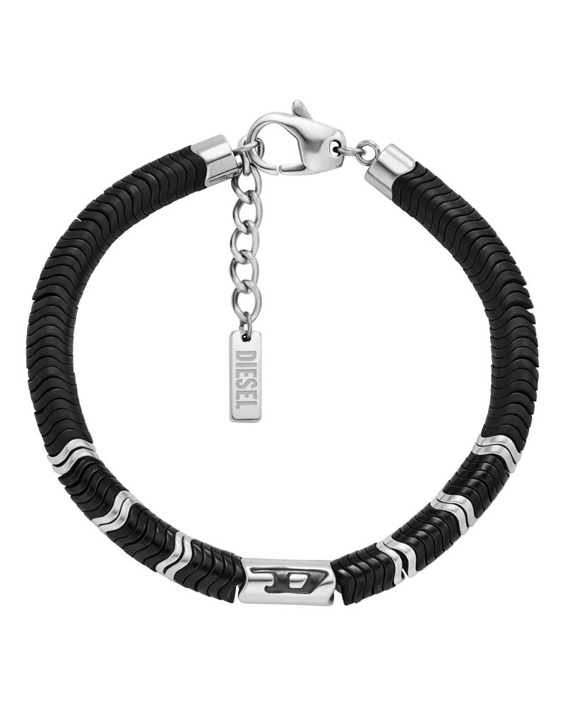 Diesel Perlenarmband aus Hämatit - Armbänder - Unisex - Schwarz Schwarz