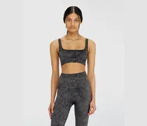 Sport-BH mit Utility-Print - BHs - Damen - Grau