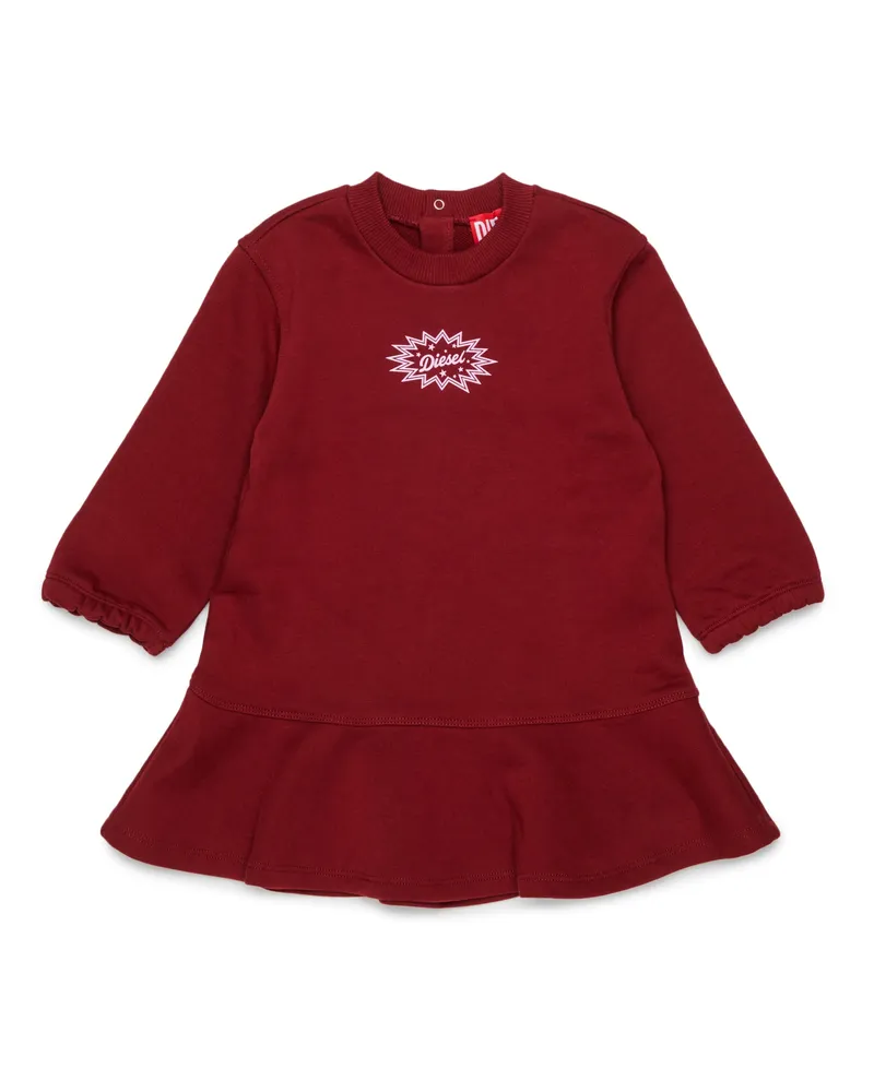 Diesel Sweatshirt-Kleid mit Rüschenabschluss - Kleider - Damen - Rot Rot