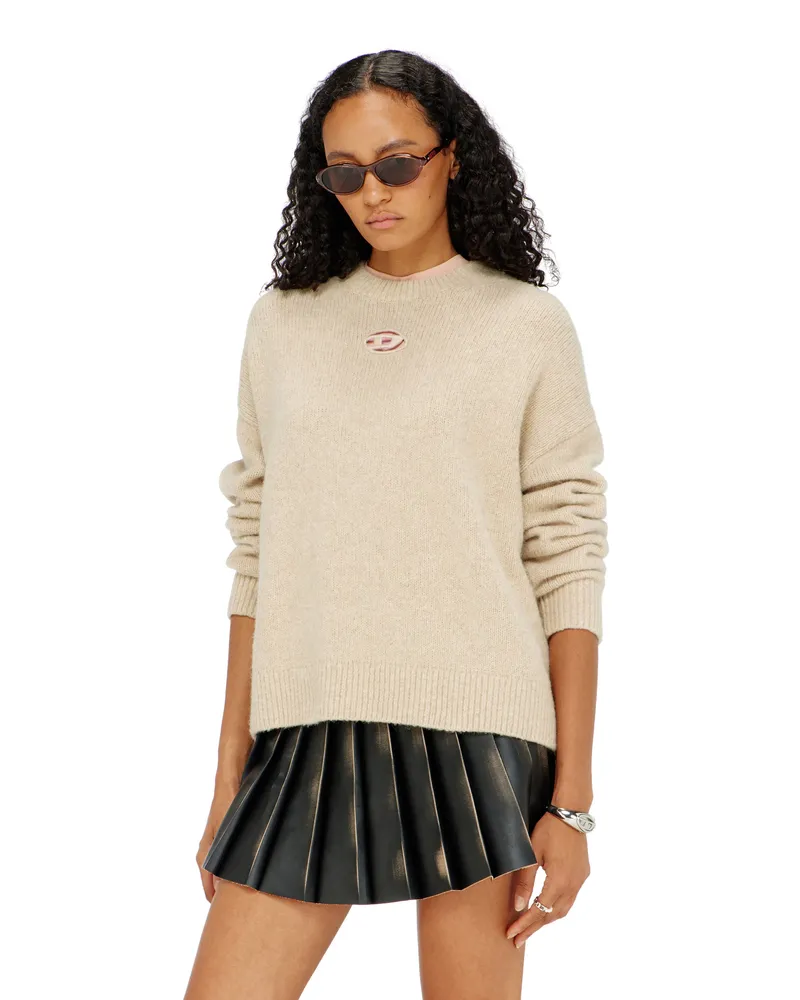 Diesel Pullover aus Woll- und Alpakamischung - Strickwaren - Damen - Beige Beige