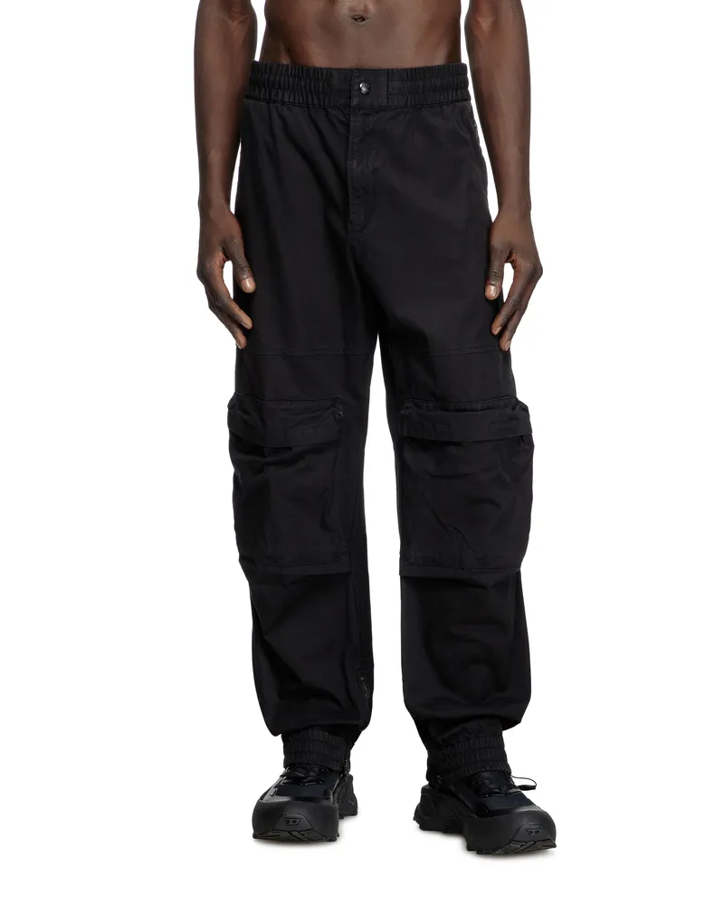 Diesel Cargo-Hose aus Baumwolltwill - Hosen - Herren - Schwarz Schwarz