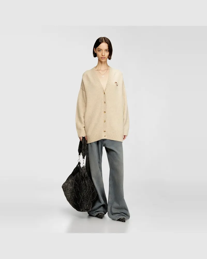 Diesel Cardigan aus Woll- und Alpakamischung - Strickwaren - Damen - Beige Beige